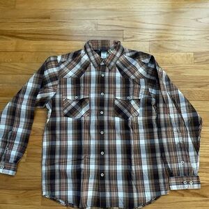 Patagonia Organic Cotton Plaid Button Down Shirt B18‎